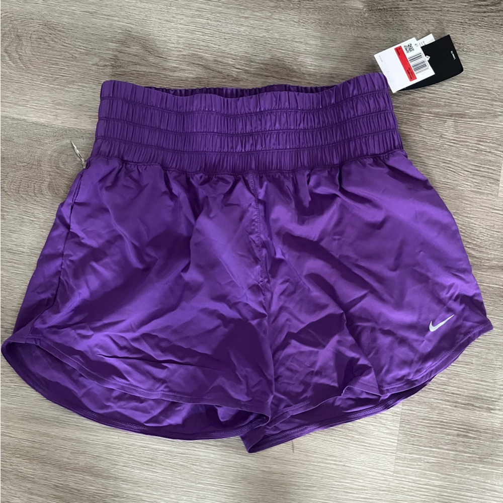 Nike ultra high waisted running shorts